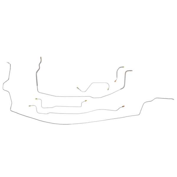 1964 Dodge Polara/330 B-Body Power Drum Brake Line Kit 6pc, OE Steel