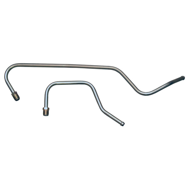 1968-72 Dodge B-Body 340CID 4bbl Carter 5/16" Pump to Carb Lines 2pc, OE Steel