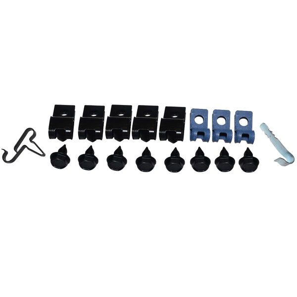 1971-74 Dodge Plymouth B-Body 5/16" Fuel Line Clip Kit w/Return 18pc
