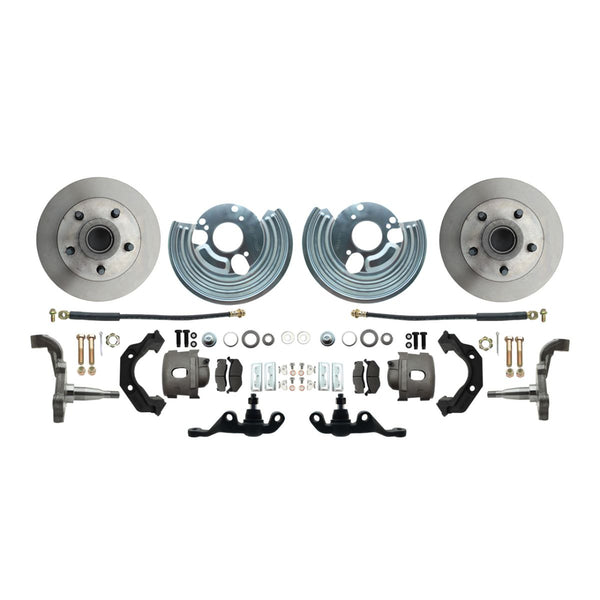 1962-72 Mopar A-Body Disc Brake Wheel Kit 5X4.5 Bolt Pattern Standard Rotors