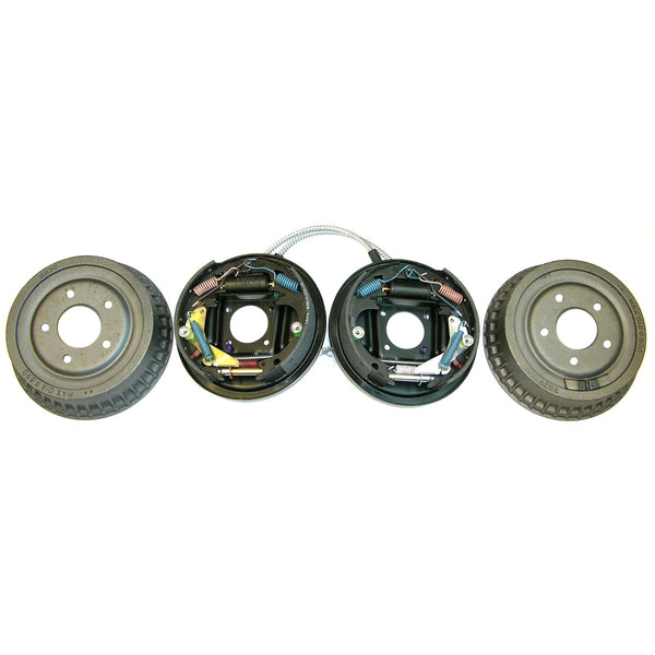 1968-77 GM A-Body Complete 9-1/2" Rear Drum Brake Assembly With Splash Shields