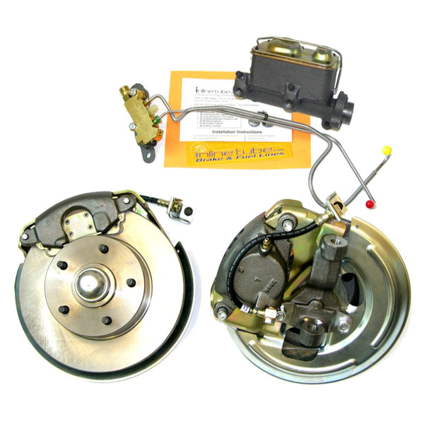 1971-72 GM A-Body Chevelle/GTO/442/Gran Sport Single Piston Manual Disc Brake Conversion Kit