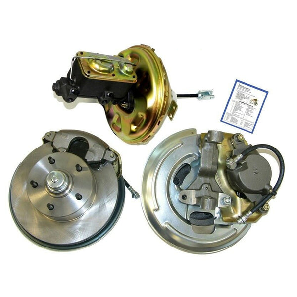 1971-72 GM A Body Chevrolet Chevelle, El Camino, SS Single Piston Power Disc Brake Conversion Kit w/out Valve & Lines
