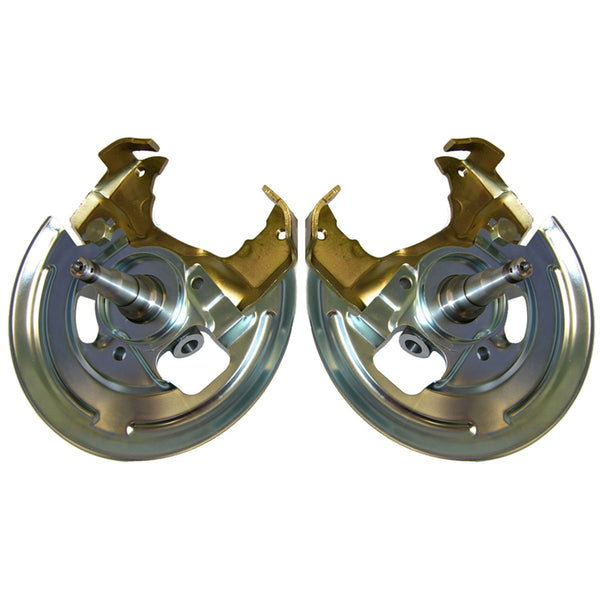Disc Brake Spindles - Caliper Bracket and Backing Plate, Pair - For Single Piston Calipers, 64-72 A-Body, 67-69 F-Body, 68-74 X-Body