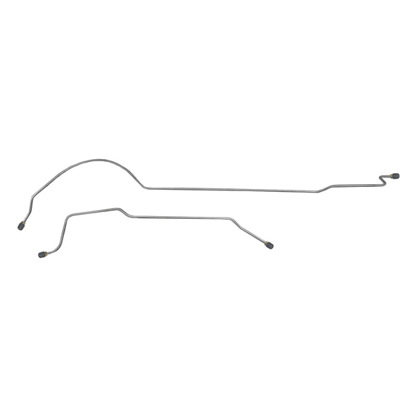 1967-69 Mopar A-Body 8-3/4 Rear Axle Brake Lines 2pc, OE Steel