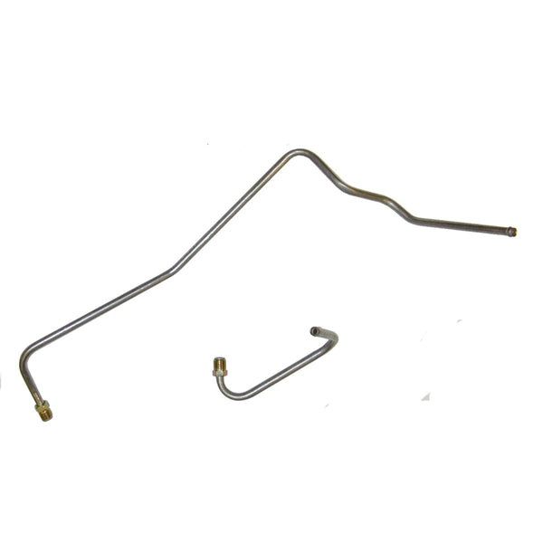 1967-72 Dodge A-Body 383cid 440cid 4bbl Carter AVS 5/16" Pump to Carb Lines 2pc, OE Steel
