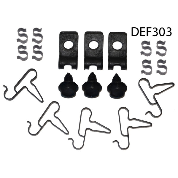 1970 Dodge Plymouth E-Body 5/16" Fuel Line Clip Kit - w/Return Line 19pc