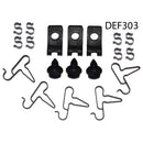 1970 Dodge Plymouth E-Body 5/16" Fuel Line Clip Kit - w/Return Line 19pc