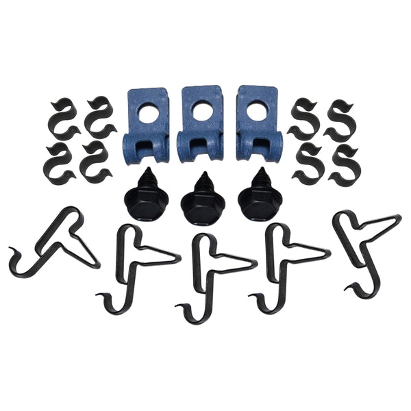 1970 Dodge Plymouth E-Body 3/8" Fuel Line Clip Kit With Return Line 19pc