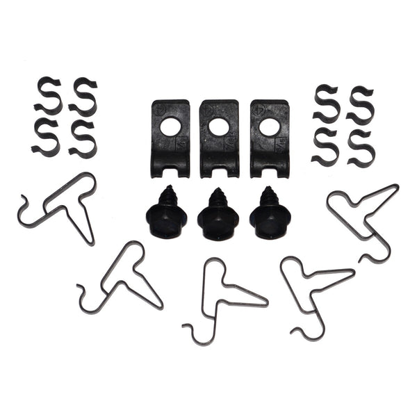 1972-74 Dodge Plymouth E-Body 5/16" Fuel, 1/4" Vapor, 1/4" Return Line Clip Kit 19pc
