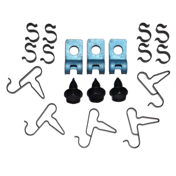 1972-74 Dodge Plymouth E-Body 3/8" Fuel, 1/4" Vapor, 1/4" Return Line Clip Kit 19pc