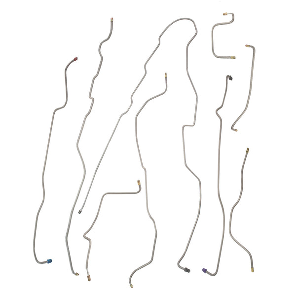 1989 Dodge Dakota Shelby 2WD Reg Cab Shortbed Brake Line Kit - OE Steel