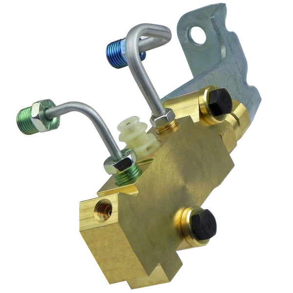 Front Disc Rear Drum Valve Mounted On Bracket With Master Cylinder Lines, Old Style