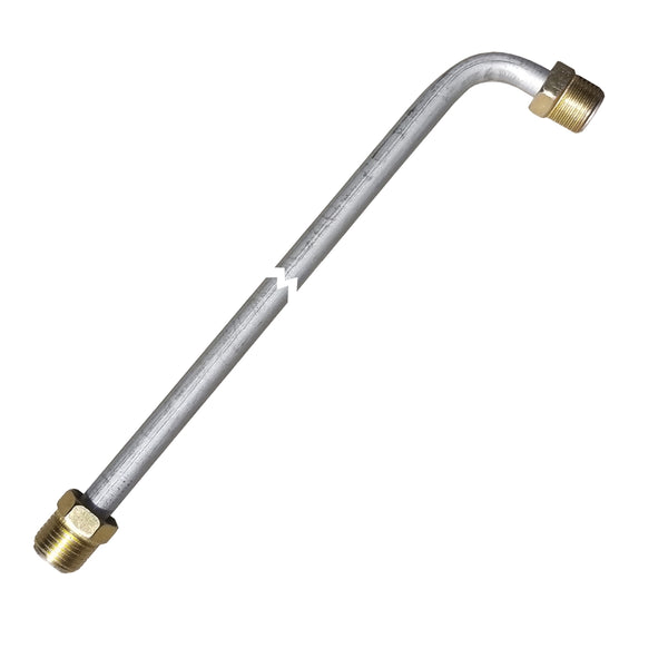 3/8" Tubing 8 Inches Long With 90 Deg Bend One End 5/8-18 Fittings Each End OE Steel