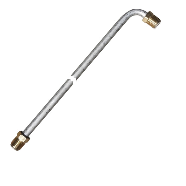 5/16" Tubing 12 Inches Long With 90 Deg Bend One End 1/2-20 Fittings Each End OE Steel