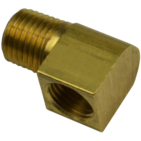90 deg Elbow 1/4" Pipe Thread, 1/2"-20 Female Inverted Flare - Brass