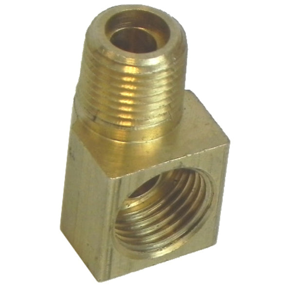 90 Degree Elbow 1/8 NPT Male to 1/2-20 Female, Brass