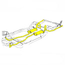 1970-72 Pontiac GTO Judge With Ram Air H.O. 2-1/2" Head Pipes Reduced to 2-1/4", With Flanges