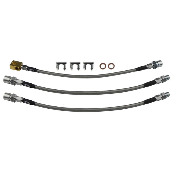 1969 Pontiac Firebird 1971-74 Ventura 1974 GTO Front Drum Stainless Braided Brake Hose 3pc