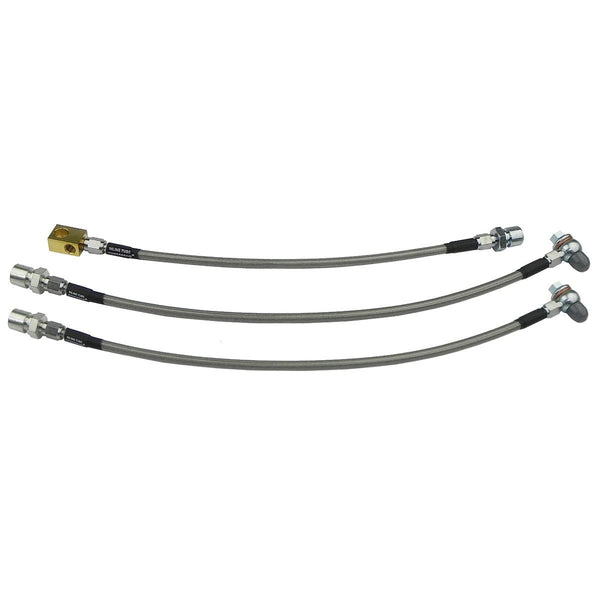 1969 Pontiac Firebird 1971-74 Ventura Front Disc Stainless Braided Brake Hose Kit 3pc