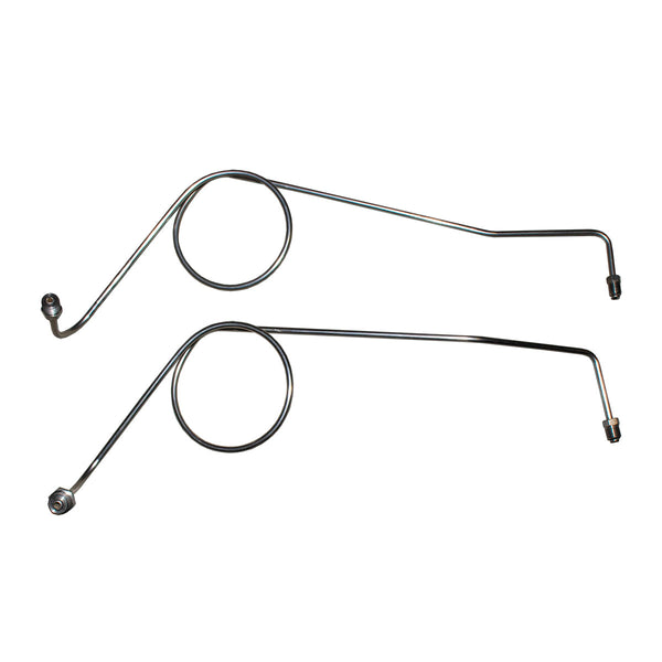 1968-75 Ford Bronco 3/16" M/C Brake Lines (w/Large Coils) 2pc, OE Steel