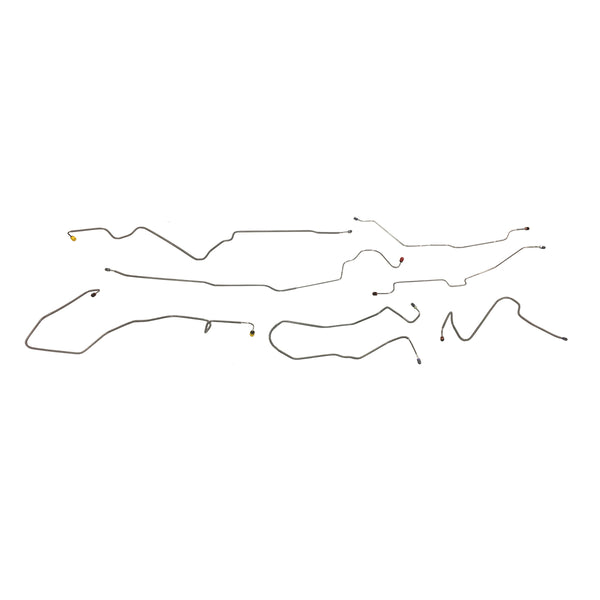 1990 Ford Bronco II With ABS Power Disc Brake Line Kit 7pc, OE Steel
