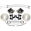 Ford Small Bearing Axle Rear Disc Conversion Kit w/Standard Rotors w/E-Brake Cable Brackets