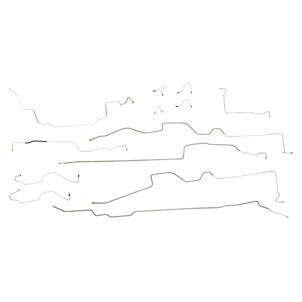 2002-10 Ford Explorer 4WD, Four-Wheel Disc w/ABS and Traction Control, 4 Door, Complete Brake Line Kit, 13pc, OE Steel