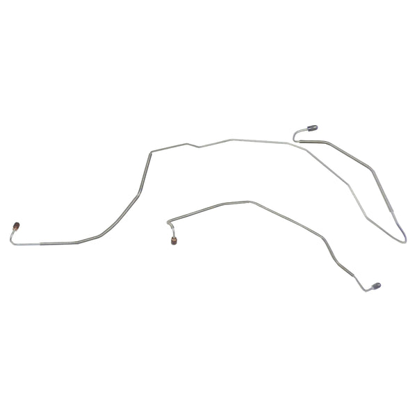 1972-76 Ford Torino, Power Disc, Right & Left Front Brake Lines, 2pc OE Steel