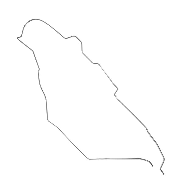 1960 Ford Galaxie Tank to Pump 3/8" Main Fuel Line 1pc, OE Steel