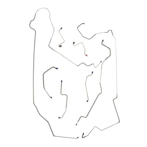 1979-83 Ford Mustang Power Disc Brake Line Kit, OE Steel
