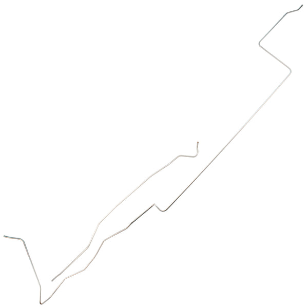 1970 Ford Mustang V8 (w/staggered shocks) Tank to Pump 5/16" Main Fuel Lines 2pc, OE Steel