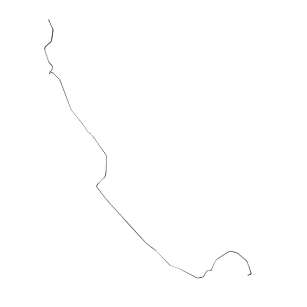 1974-77 Ford Mustang II V8 Tank to Pump 3/8" Main Fuel Lines 2pc, OE Steel