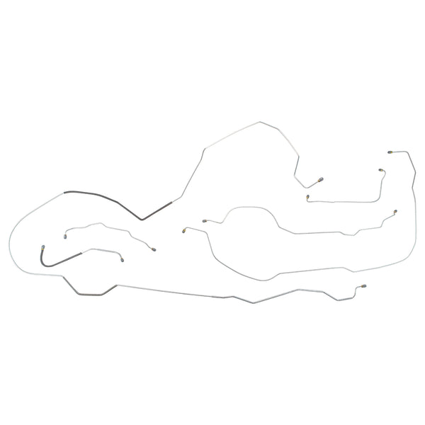 1958 Ford Ranchero Manual Drum Brake Line Kit 6pc, OE Steel