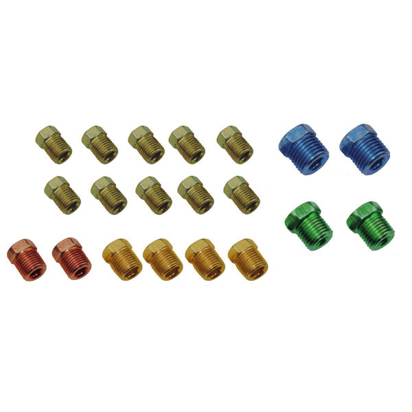 1960-81 GM Factory Tube Nut Fitting Pack For 3/16 & 1/4 20pc OE