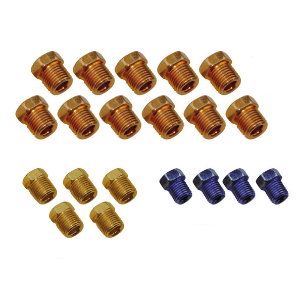 1999-2007 Chevrolet GMC Truck Zinc Plate Steel Brake Line Fitting Pack 20pc
