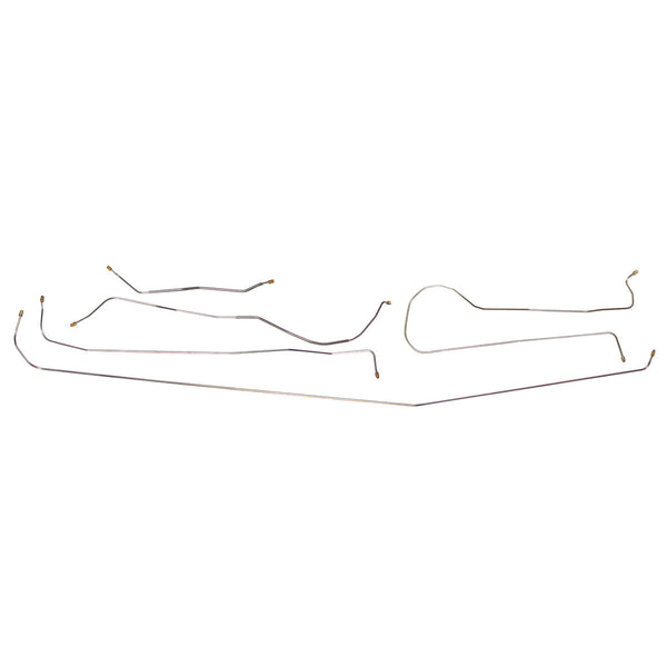 1941 Ford F1 2WD Std. Cab Long/Shortbed Drum Brake Line Kit 5pc, OE Steel