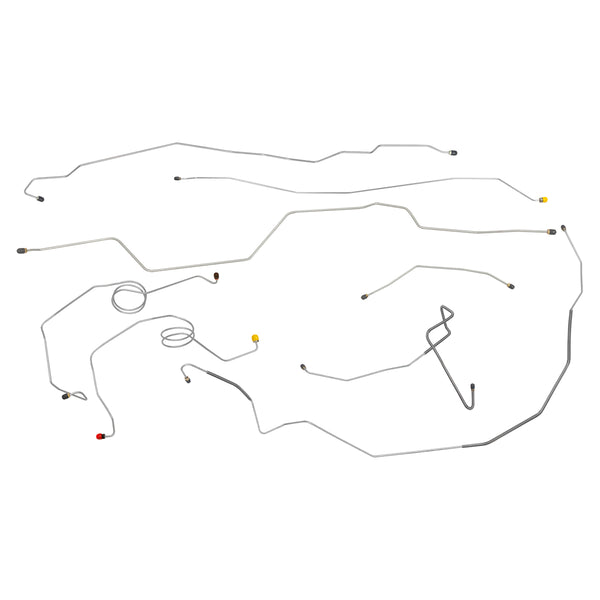 1974 Ford F100 F150 2wd Short Bed Power Disc Brake Line Kit 8pc OE Steel