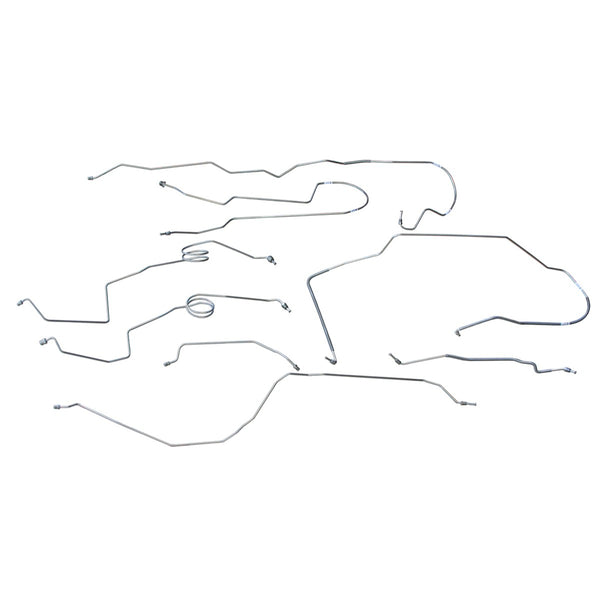 1976-79 Ford F100 F150 4WD Std Cab Short Bed Power Disc Brake Line Kit OE Steel