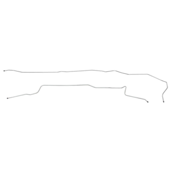 1980-86 Ford Truck 2WD Longbed Rear Tank to Splitter (DS Routing) 3/8" Main Fuel Line 2pc, OE Steel