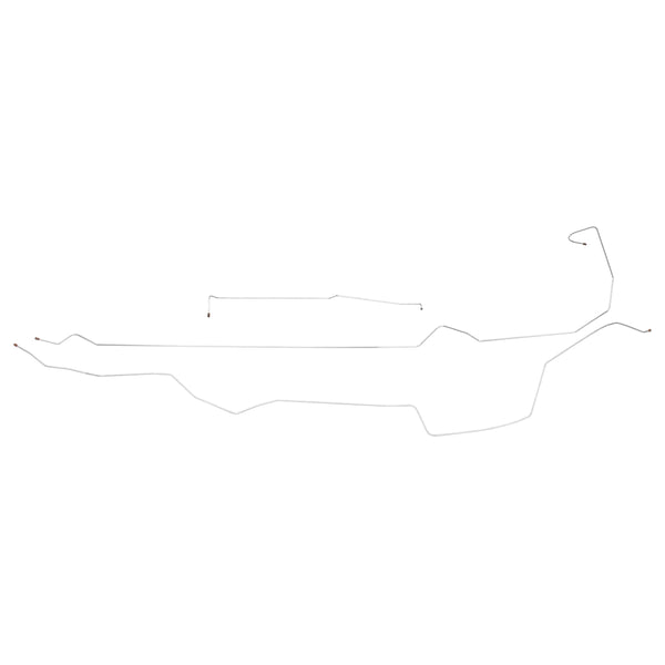 1980-86 Ford Truck 4WD Shortbed 3/16" Fuel Vapor EMS Lines 3pc, OE Steel