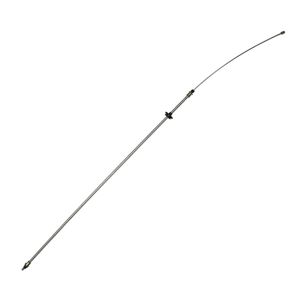 1970-74 Plymouth Cuda Front Parking Brake Cable, For Cars With Intermediate Cable, OE Steel