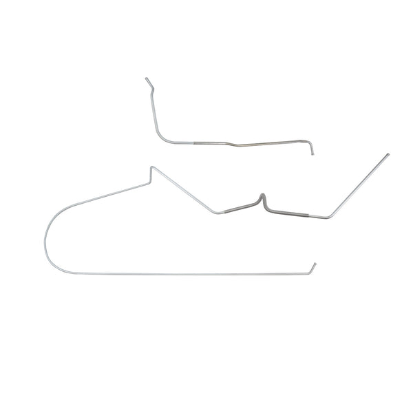 1963 Ford Thunderbird Tank to Pump 3/8" Main Fuel Lines 2pc, OE Steel