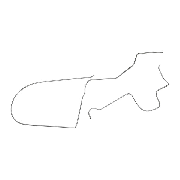 1964-65 Ford Thunderbird 3/8" Main Fuel Lines 2pc, OE Steel