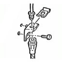 1969-72 GM A-body Disc Brake Hose Bracket, Pair