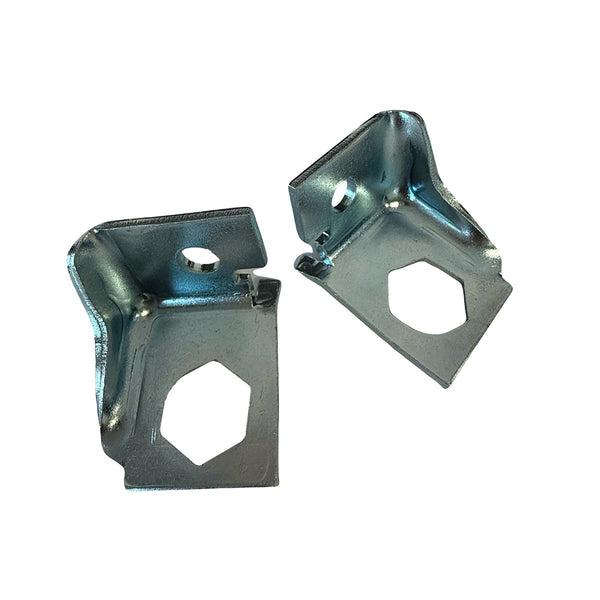 1969-72 A-body GM Drum Front Hose Brackets at Frame, Pair