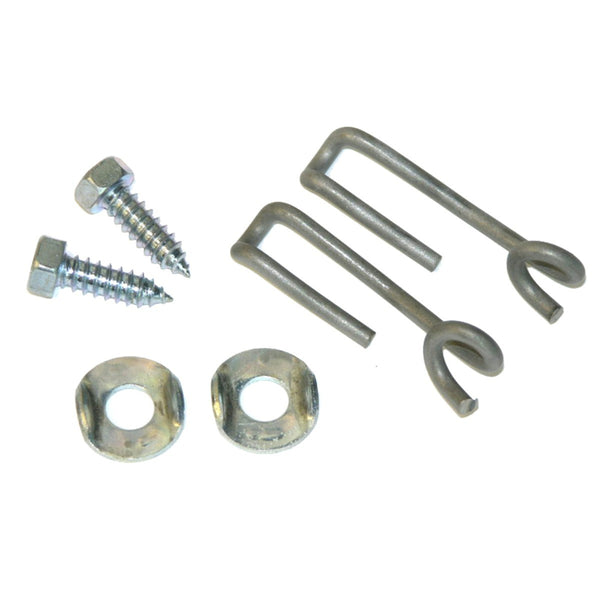 1964-67 Pontiac GTO 4 Speed Manual or Powerglide Intermediate Cable Hooks, Screws, & Washers, 6pc Kit