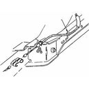 1968-72 A-Body Rear Cable Hook 2pc