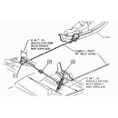 1970-74 GM F-body Transmission Crossmember Hook 6-5/8", Each