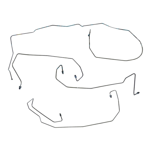 2006-2011 Chevrolet HHR, Rear Drum, Non ABS, Front Brake Line Kit, 4pc, OE Steel